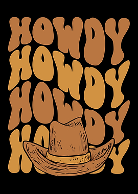 Howdy cowboy in black