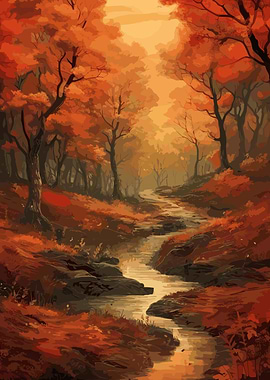 Mystical enchanted forest