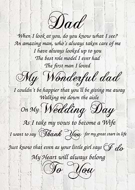 Dad on Wedding Day