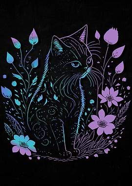 Flowers Cats