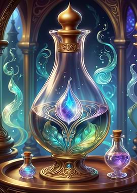Flask with magic elixir