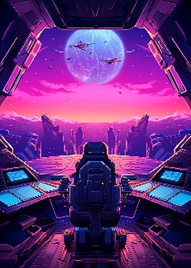 Space Command Pixel Art