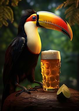 The Vintage Beer Toucan