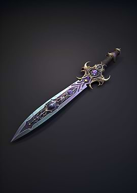 Engraved Short Sword