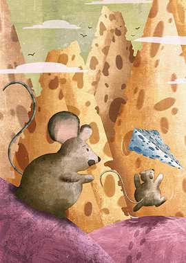 mice and cheese mountain