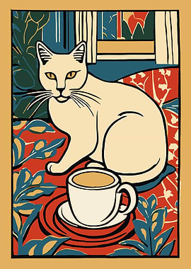 Cat and Coffee