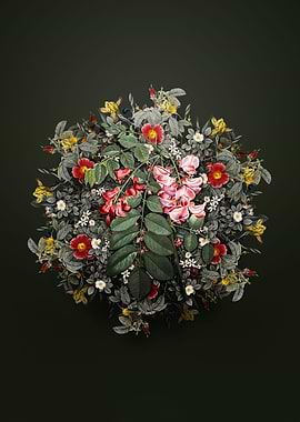 Robinier Rose Bloom Wreath