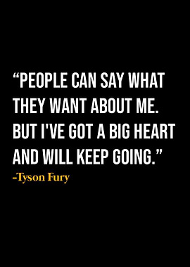 Tyson Fury Quote