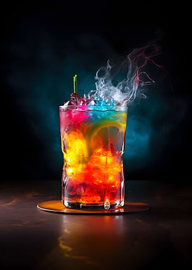 Colorful Bourbon Lemonade