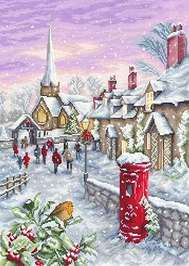 Christmas art print poster