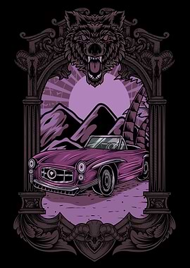 vintage car art