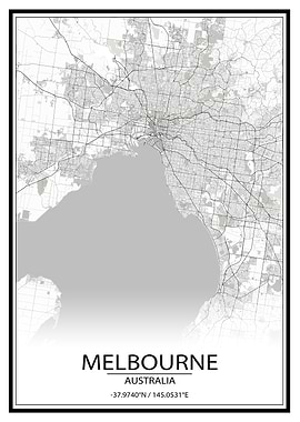 Melbourne White City Map