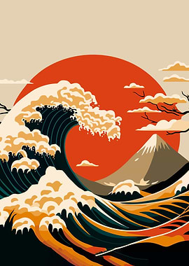 Japanese the great wave