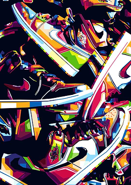 Sneakers Pop art