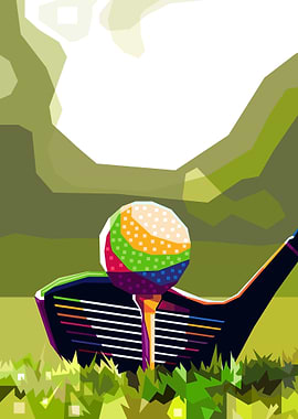 Golf Pop art