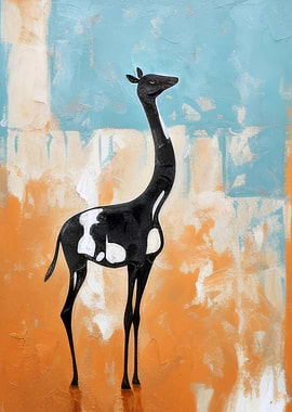 Abstract Camel in Black