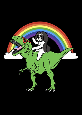 Lhasa Apso T Rex Dinosaur