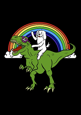 Maltese T Rex Dinosaur