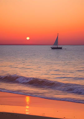 Ethereal Sunset Serenity