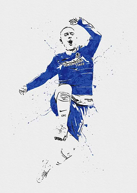 No 10 Eden Hazard Poster