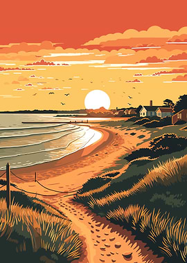 Beach Sunset Landscape