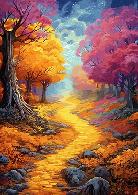 Mystical enchanted forest