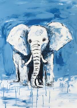 Graceful Elephant in Water