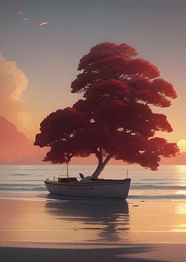 Ethereal Sunset Serenity