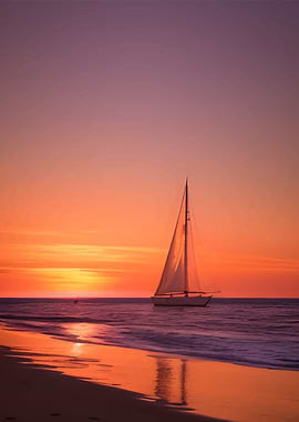 Ethereal Sunset Serenity