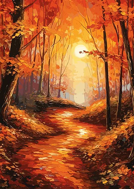 Mystical enchanted forest