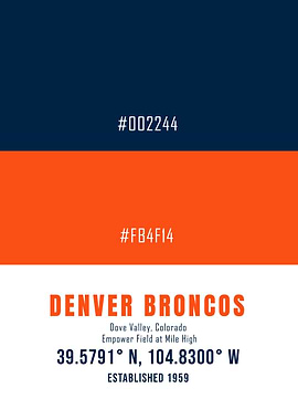 Denver Football Color
