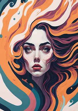 Pretty Face Wavy Hair