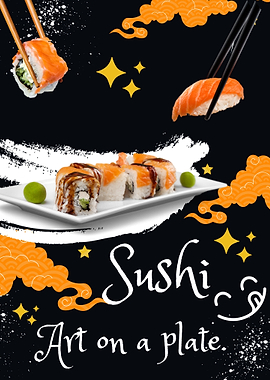 Sushi Art on a plate