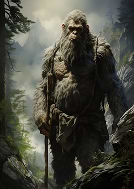 mythical bigfoot forest