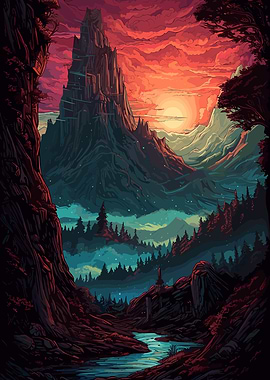 Mountain Stream Serenity