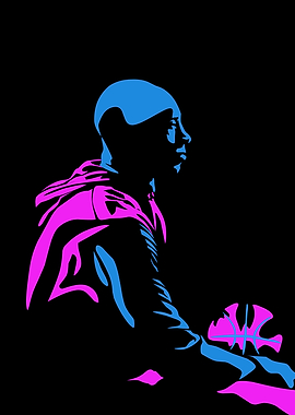 Blue and pink legend