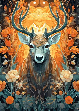 Beautiful Trippy Deer