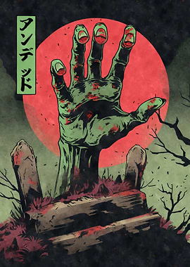 Creepy Zombie Hand Grave