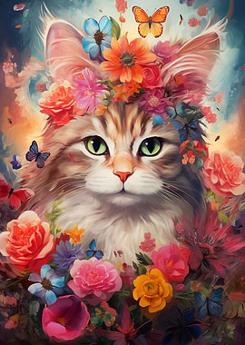 Cat Flowers 2