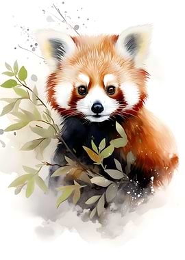 Red Panda Watercolor
