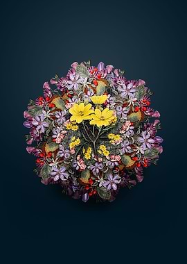 Golden Coreopsis Wreath