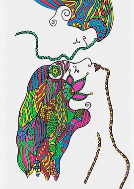 Couple Love Art Print