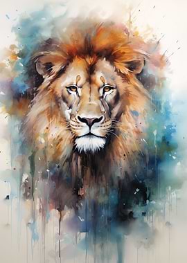 Animal Rainbow Poster