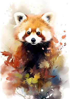 Red Panda Watercolor