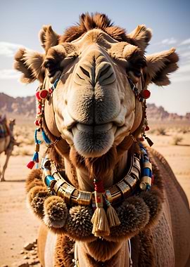 Camels close up