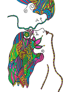 Couple Love Art Print