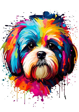 Shih Tzu Colorful