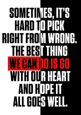 SOMETIMES ITS HARD TO PI