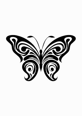 Butterfly Stencil Design