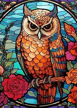 glass cute owl